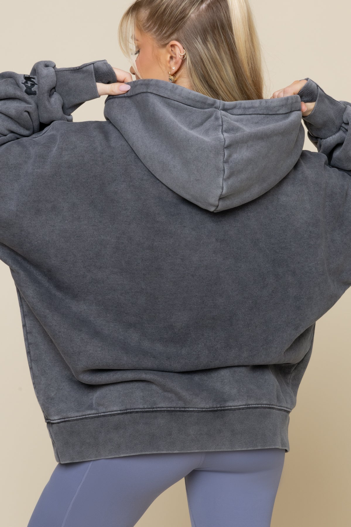 Boxy Boyfriend Hoodie - Vintage Black