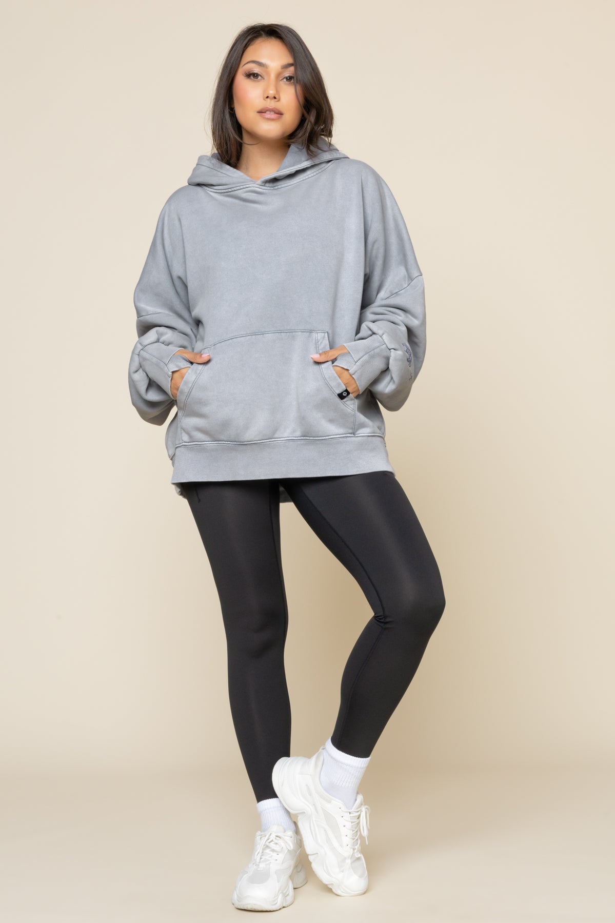 Boxy Boyfriend Hoodie - Vintage Blue Mist