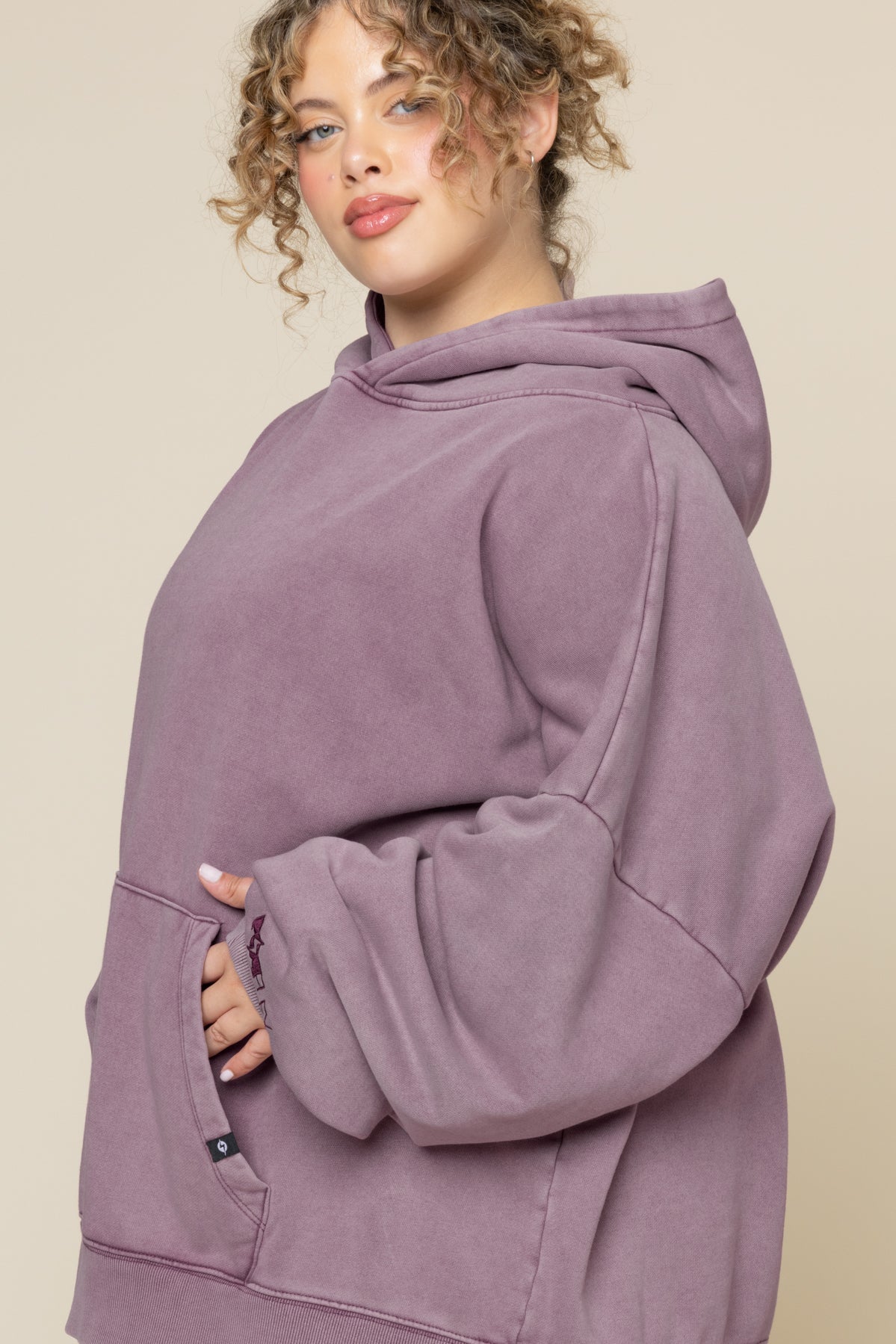 Boxy Boyfriend Hoodie - Vintage Crimson