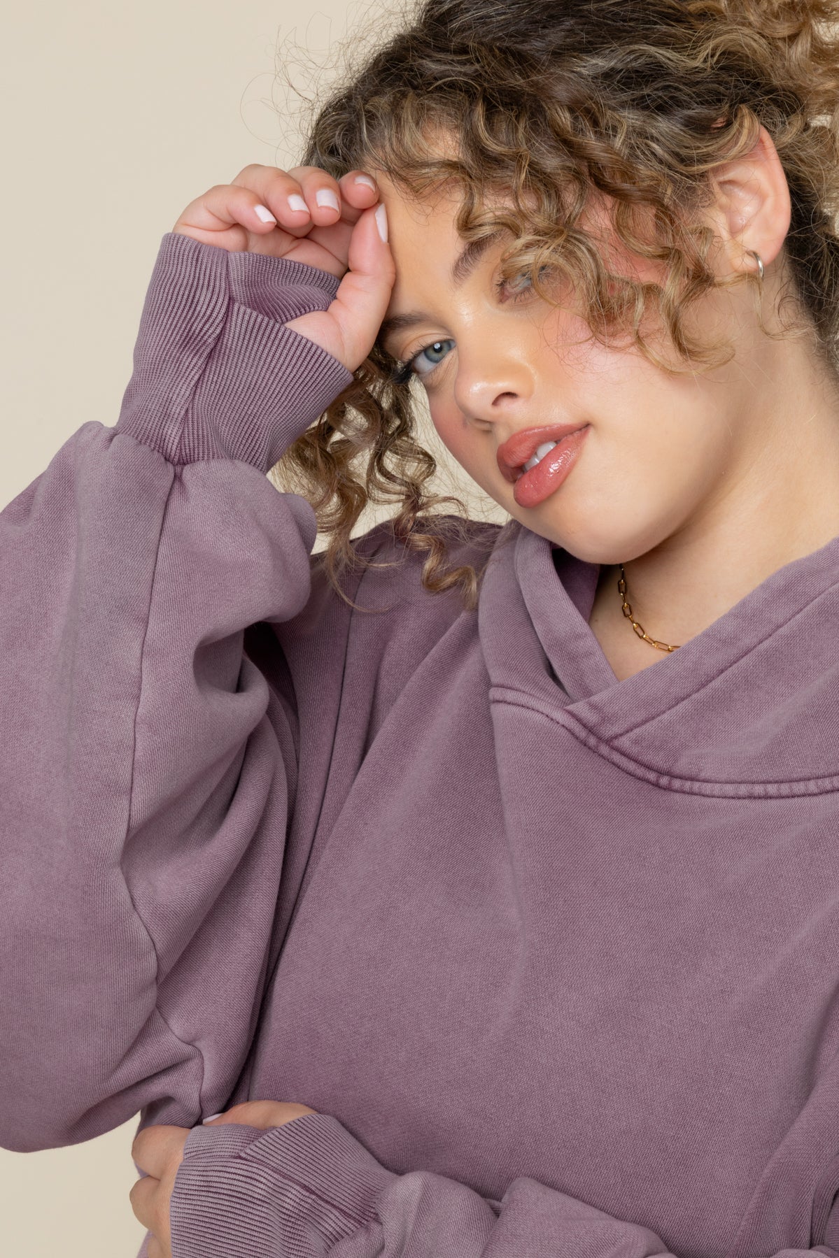 Boxy Boyfriend Hoodie - Vintage Crimson