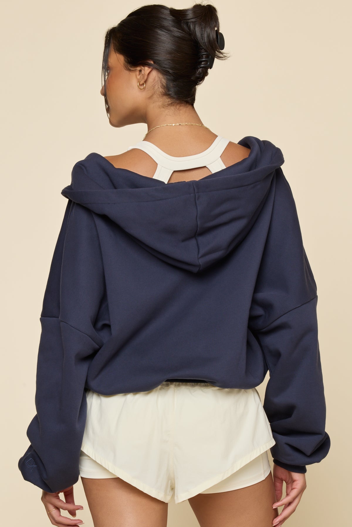 Zip Cloud Hoodie - Academic Navy