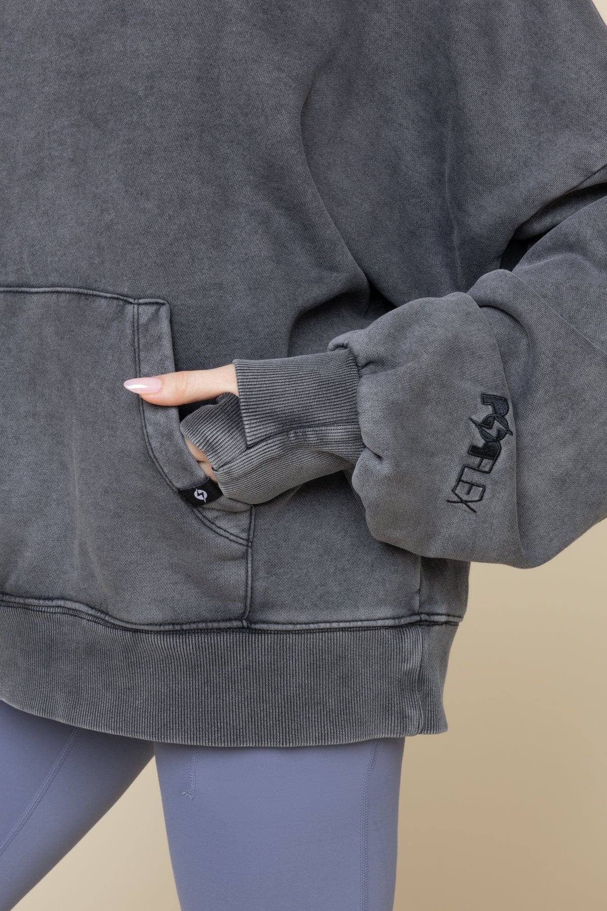 Boxy Boyfriend Hoodie - Vintage Black