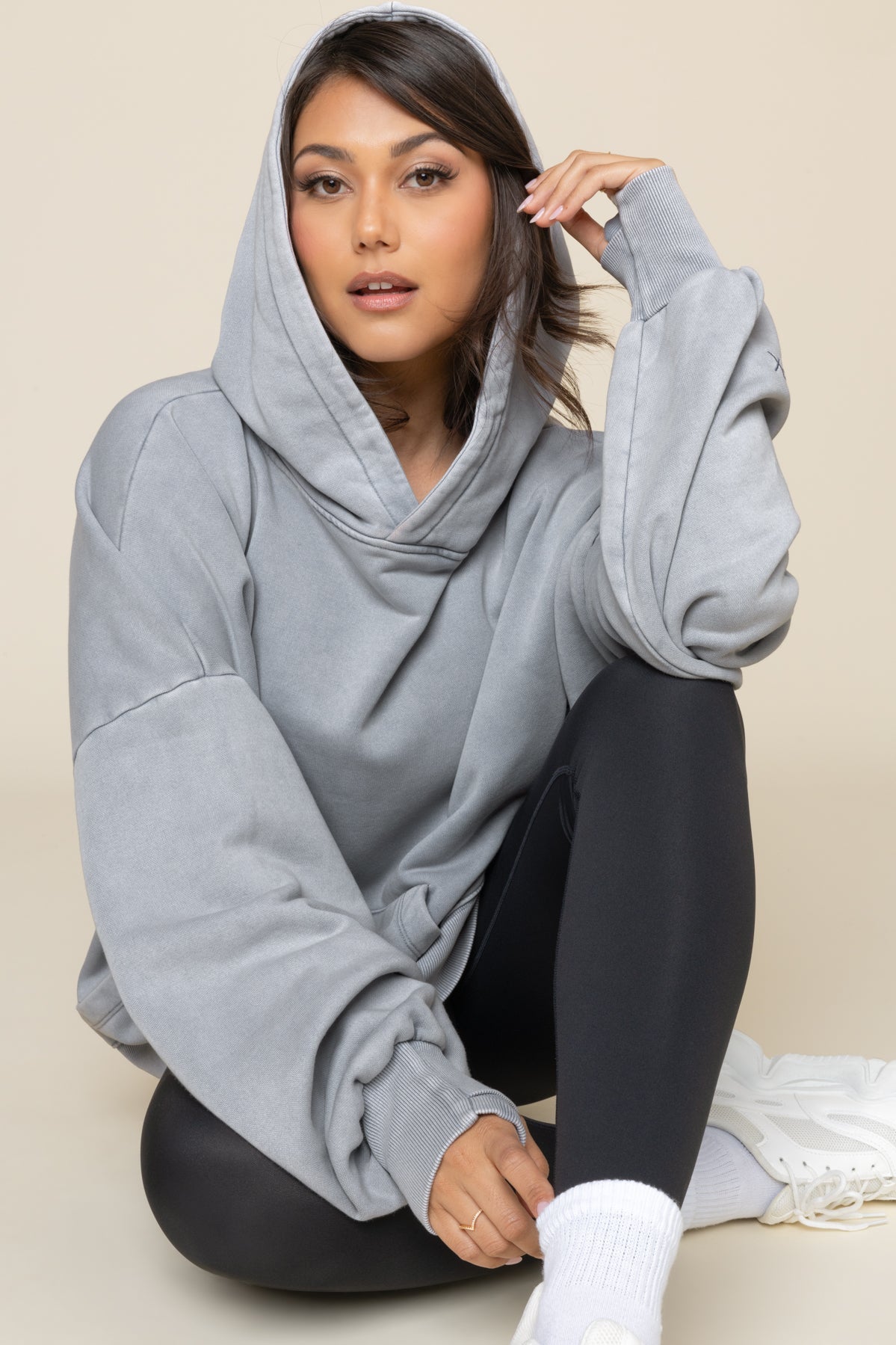 Boxy Boyfriend Hoodie - Vintage Blue Mist