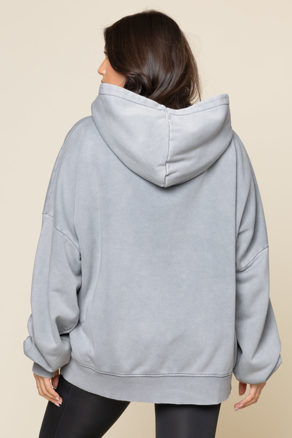 Boxy Boyfriend Hoodie - Vintage Blue Mist