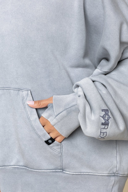 Boxy Boyfriend Hoodie - Vintage Blue Mist