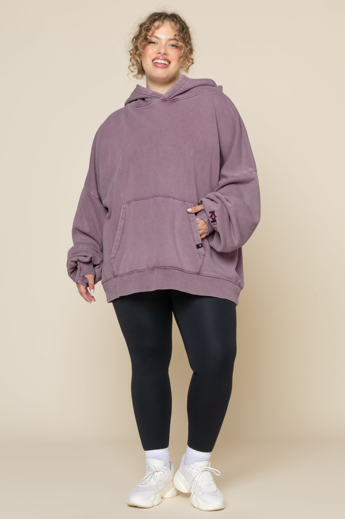Boxy Boyfriend Hoodie - Vintage Crimson
