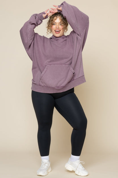 Boxy Boyfriend Hoodie - Vintage Crimson