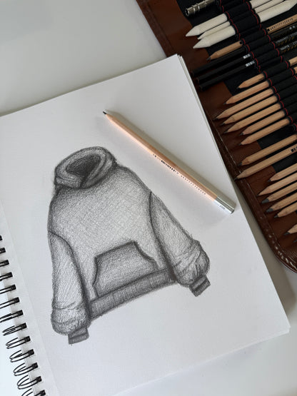 Boxy Boyfriend Hoodie - Vintage Blue Mist