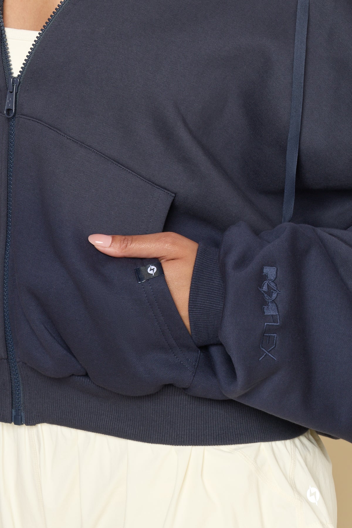 Zip Cloud Hoodie - Academic Navy