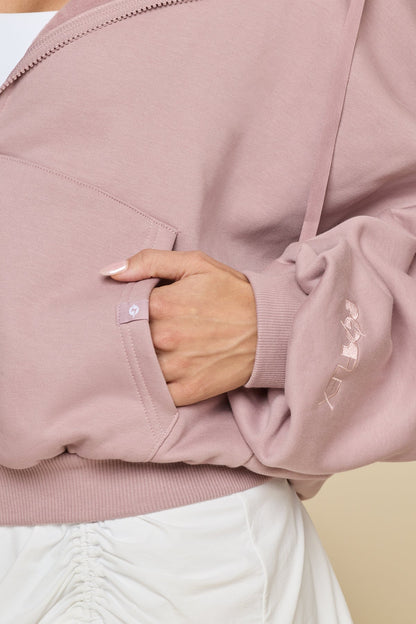 Zip Cloud Hoodie - Blush