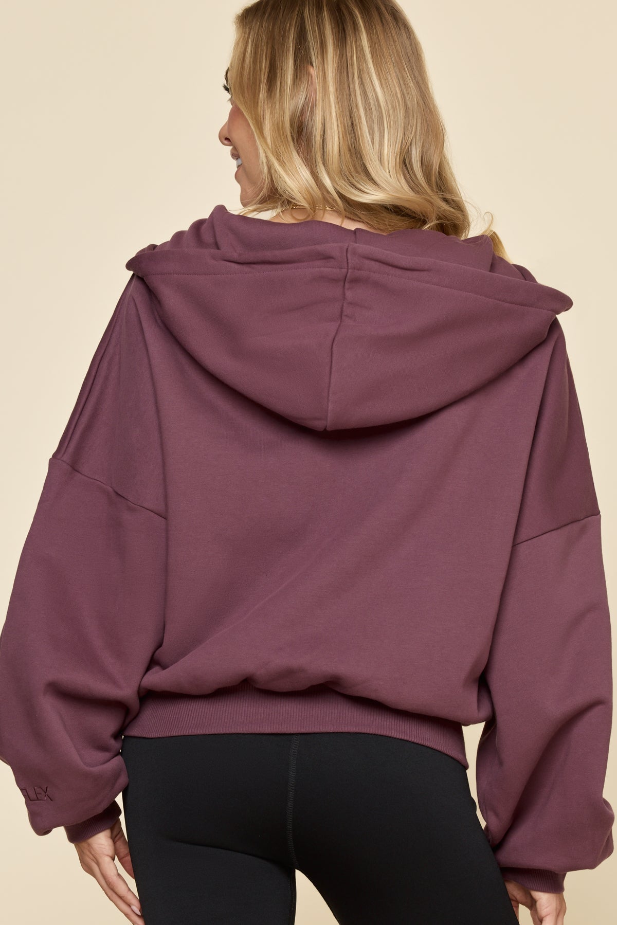 Zip Cloud Hoodie - Deep Plum