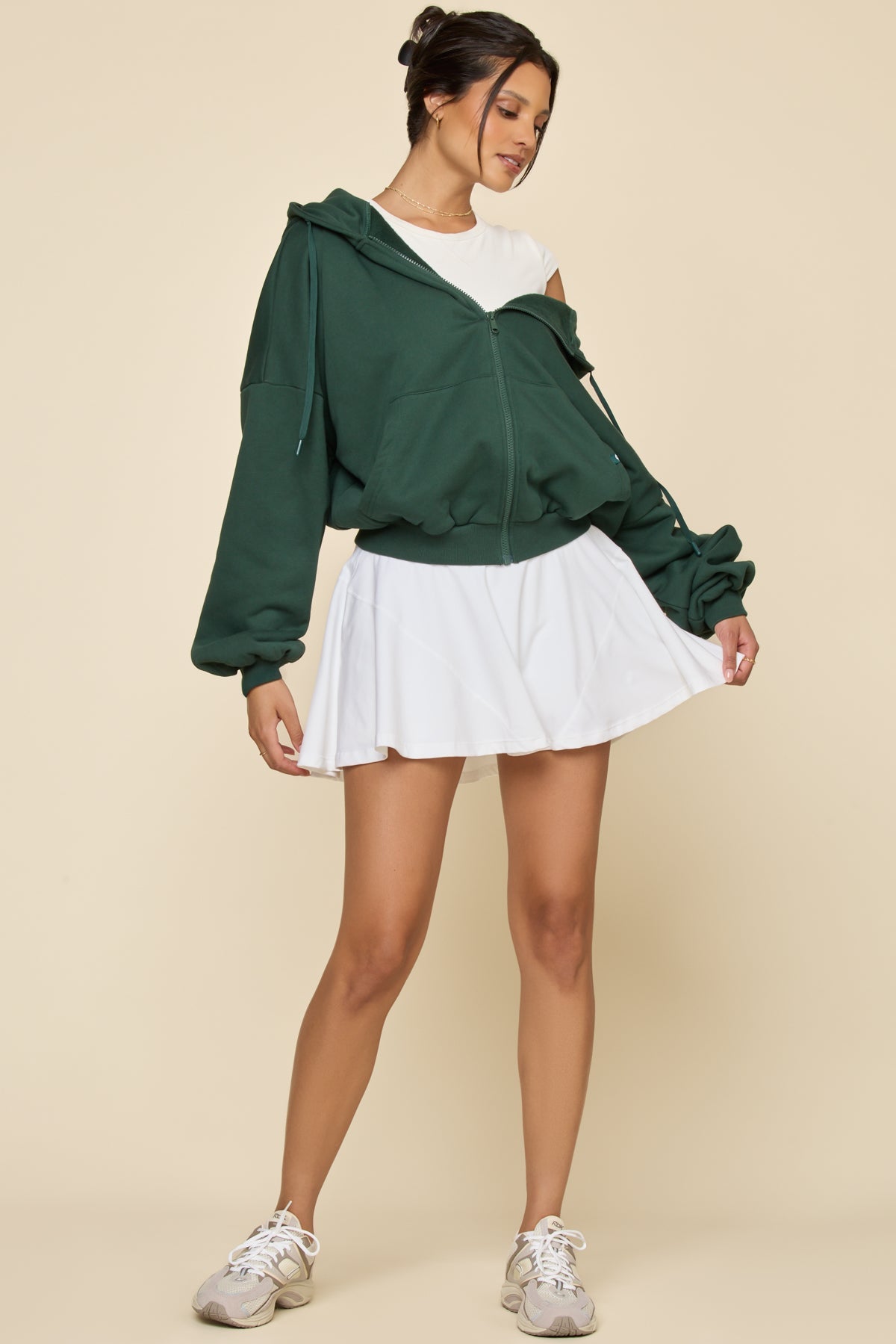Zip Cloud Hoodie - Game Time Green
