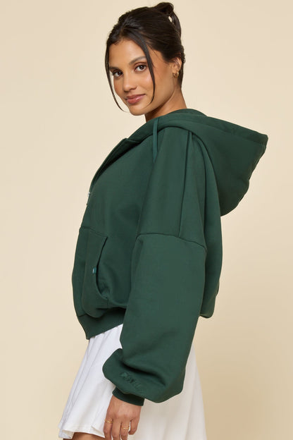 Zip Cloud Hoodie - Game Time Green