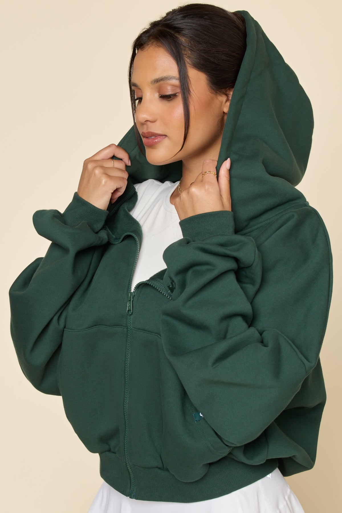 Zip Cloud Hoodie - Game Time Green
