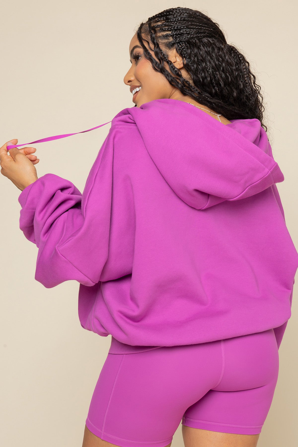 Zip Cloud Hoodie - Royal Orchid