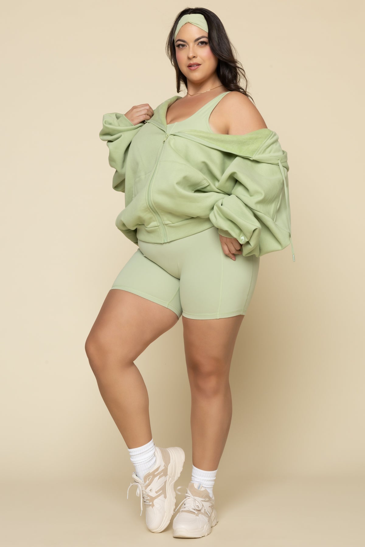Zip Cloud Hoodie - Pistachio
