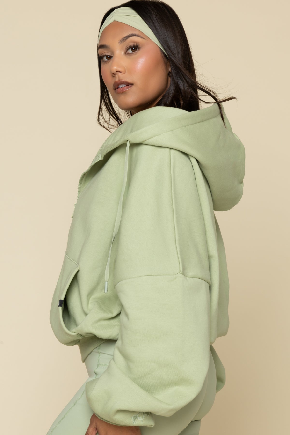 Zip Cloud Hoodie - Pistachio