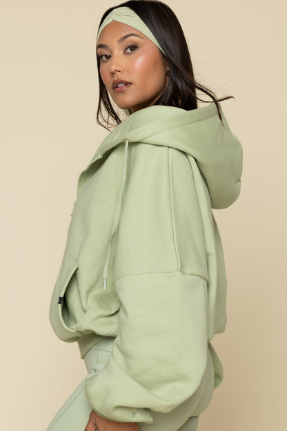 Zip Cloud Hoodie - Pistachio