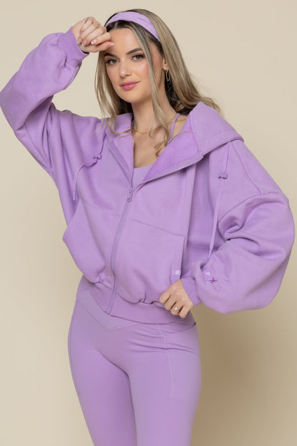 Zip Cloud Hoodie - Mystic Purple
