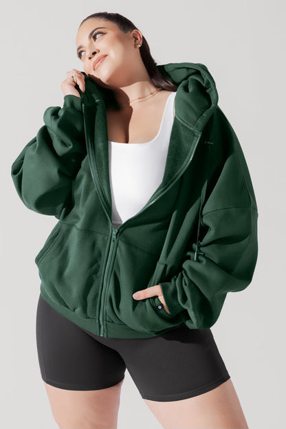 Zip Cloud Hoodie - Game Time Green